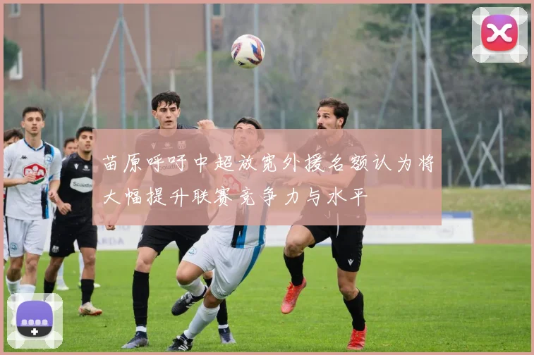 苗原呼吁中超放宽外援名额认为将大幅提升联赛竞争力与水平